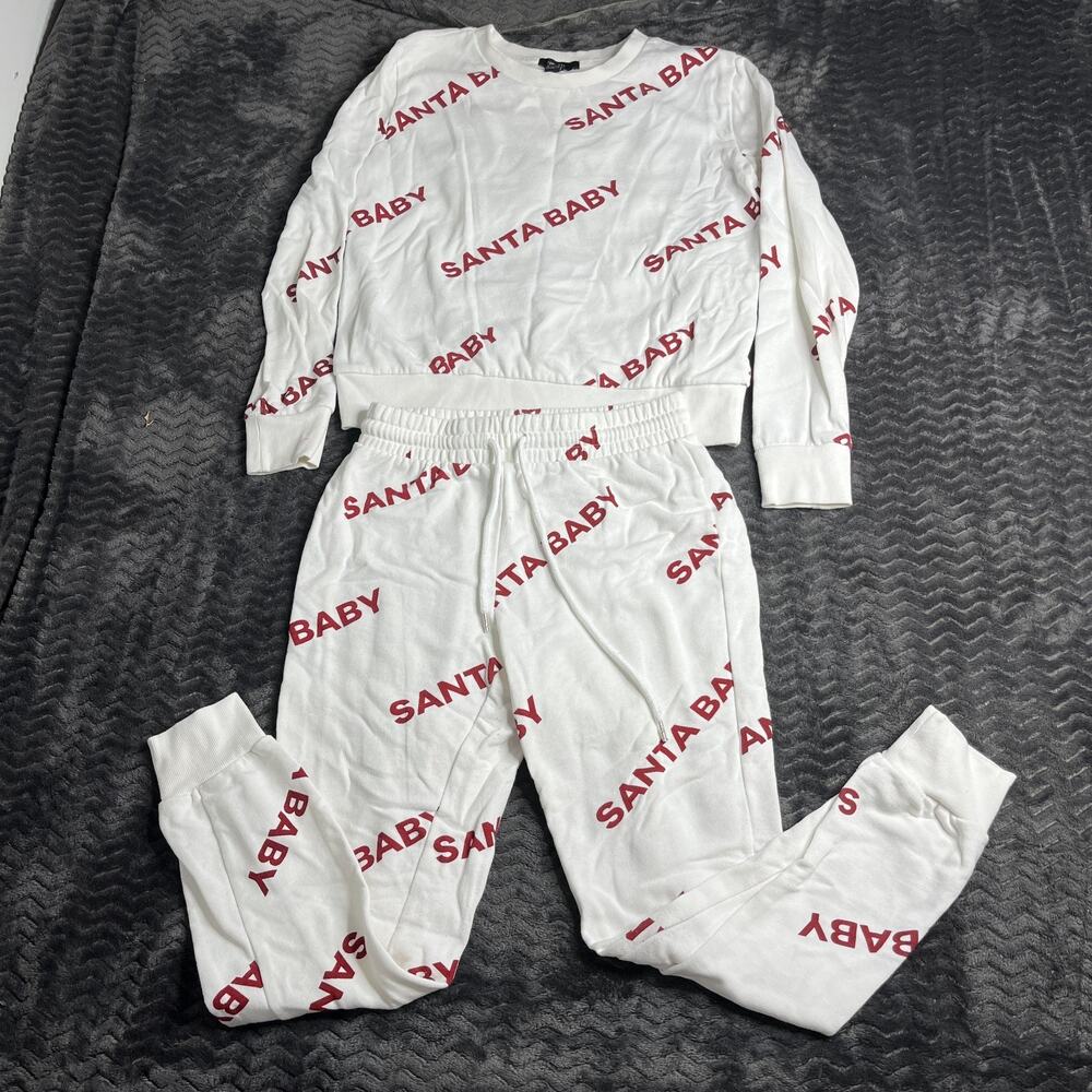 Forever 21 Santa Baby Lounge Set size S